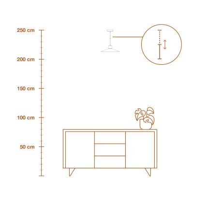 Ledvance - Lustra ar auklu DECOR PLASTER 1xE27/25W/230V d. 32 cm ģipsis balta