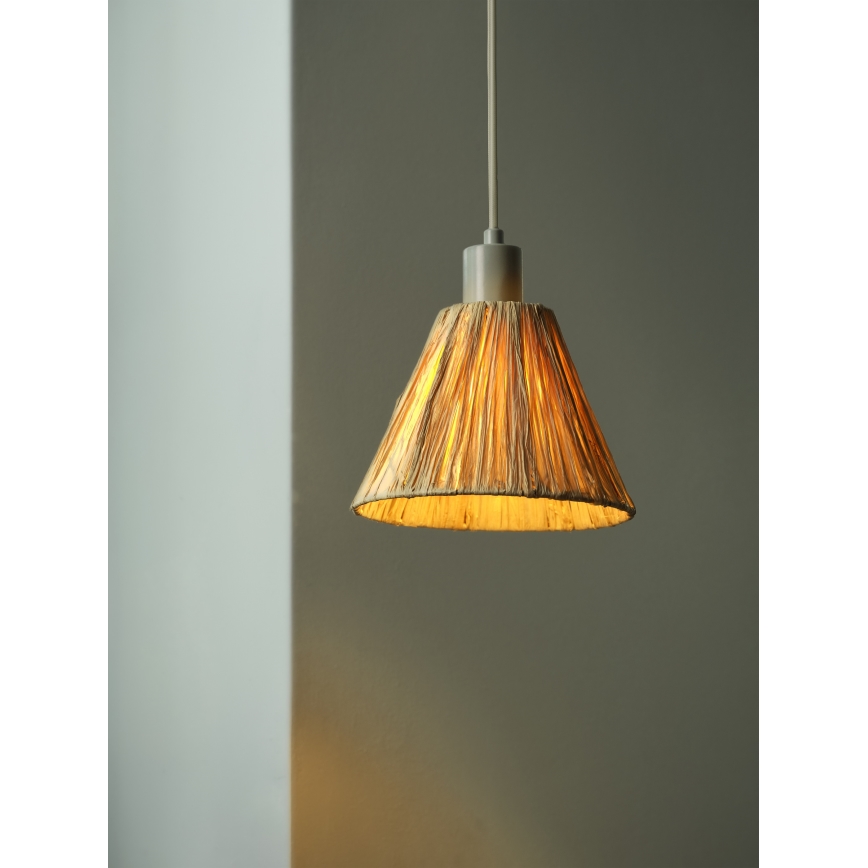 Ledvance - Lustra ar auklu DECOR RAFFIA 1xE27/15W/230V