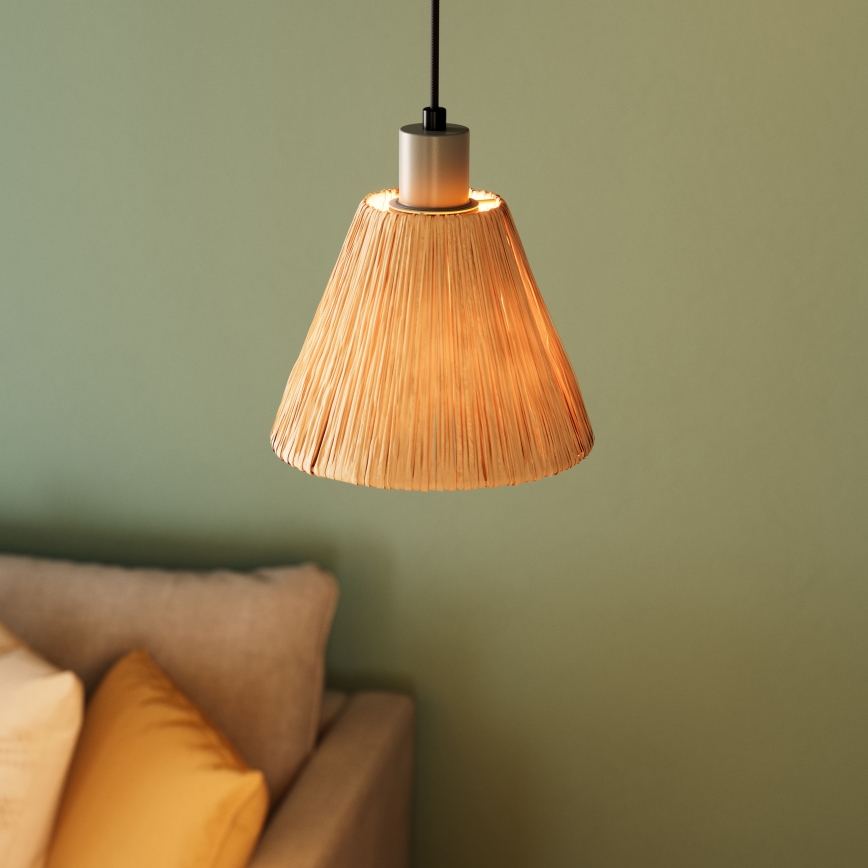 Ledvance - Lustra ar auklu DECOR RAFFIA 1xE27/15W/230V