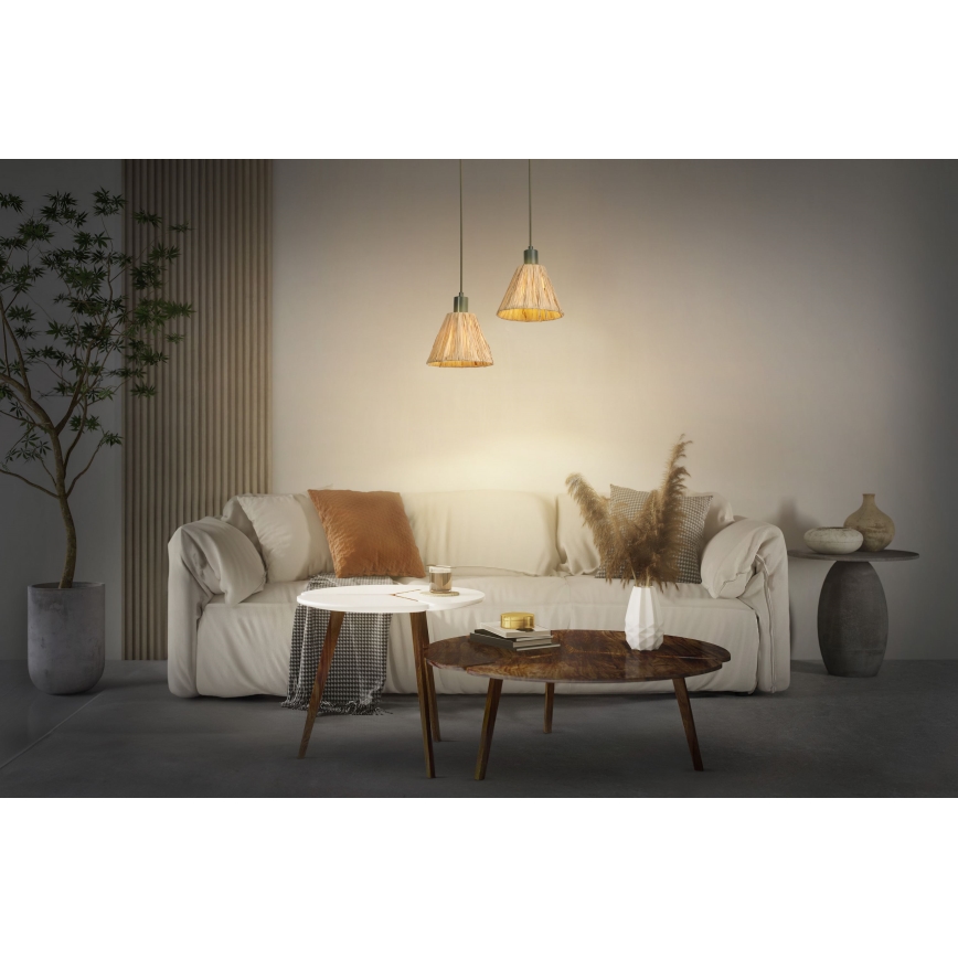 Ledvance - Lustra ar auklu DECOR RAFFIA 1xE27/15W/230V