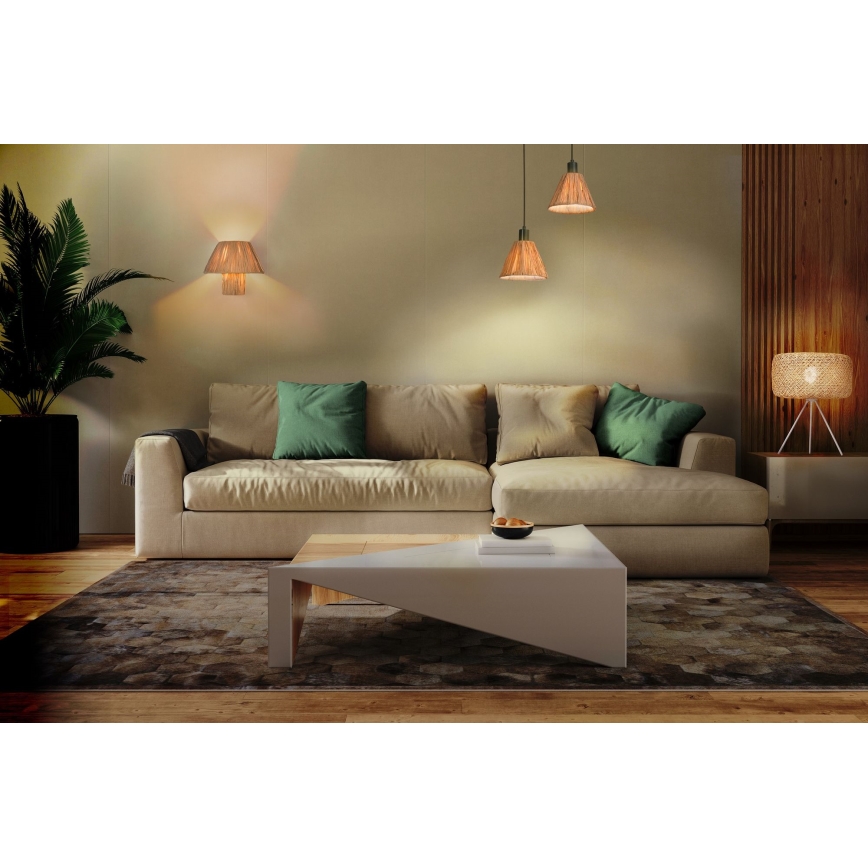 Ledvance - Lustra ar auklu DECOR RAFFIA 1xE27/15W/230V