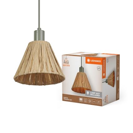 Ledvance - Lustra ar auklu DECOR RAFFIA 1xE27/15W/230V