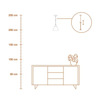 Ledvance - Lustra ar auklu DECOR RAFFIA 1xE27/15W/230V