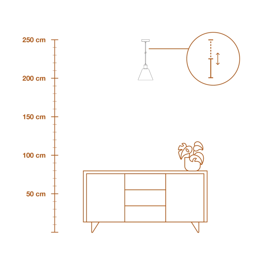 Ledvance - Lustra ar auklu DECOR RAFFIA 1xE27/15W/230V