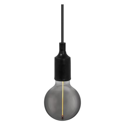 Ledvance - Lustra ar auklu PENDULUM BELL 1xE27/15W/230V melna