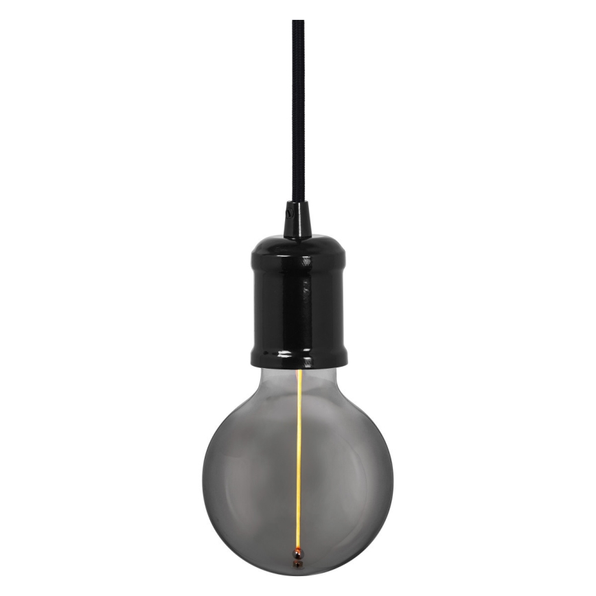 Ledvance - Lustra ar auklu PENDULUM ROBBIN 1xE27/15W/230V melna