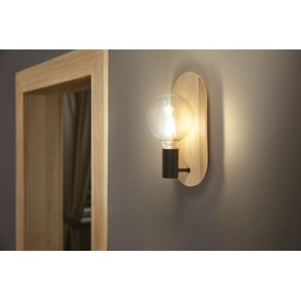 Ledvance - Sienas lampa DECOR WOOD 1xE27/8W/230V