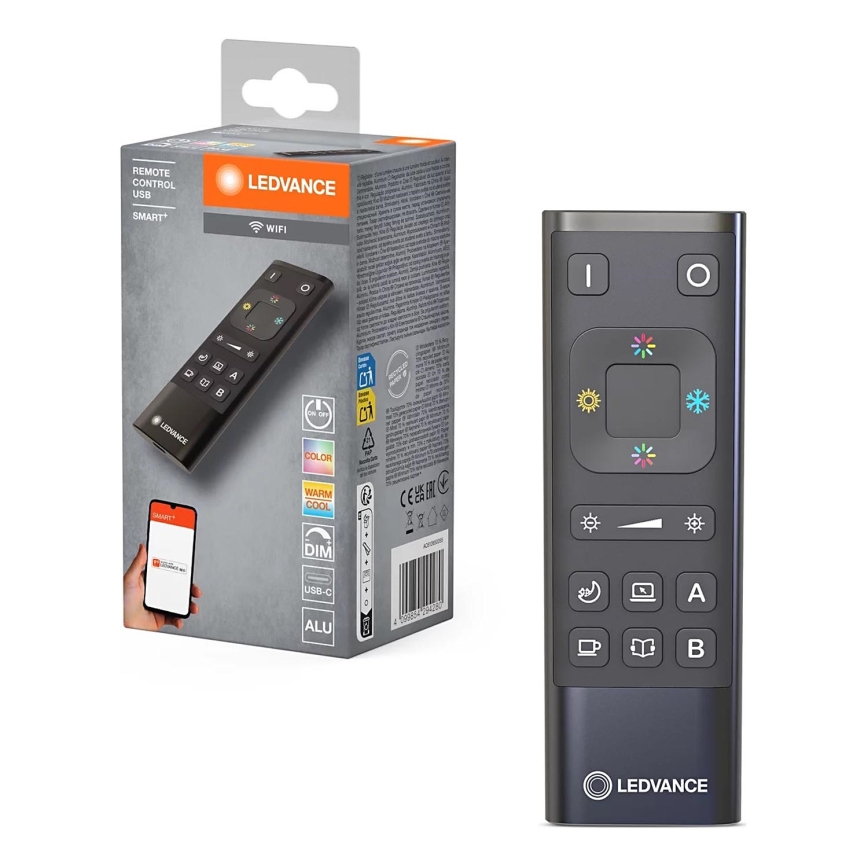 Ledvance - SMART+ Wi-Fi tālvadība 6600 mAh melna