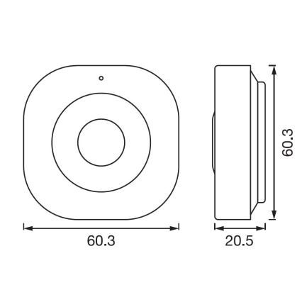 Ledvance - Viedais kustību sensors SMART+ 3,7V Wi-fi