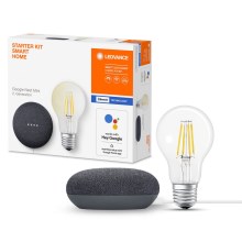 Ledvance - Viedais skaļrunis Google Nest Mini + LED Aptumšojama spuldze SMART+ A60 E27/60W/230V