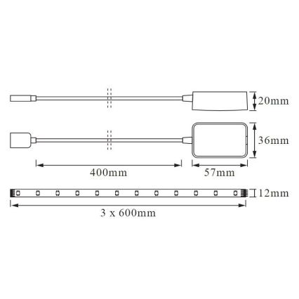 Ledvance - Viedais skaļrunis Google Nest Mini + LED strip 1,8m SMART+ LED/10W/230V