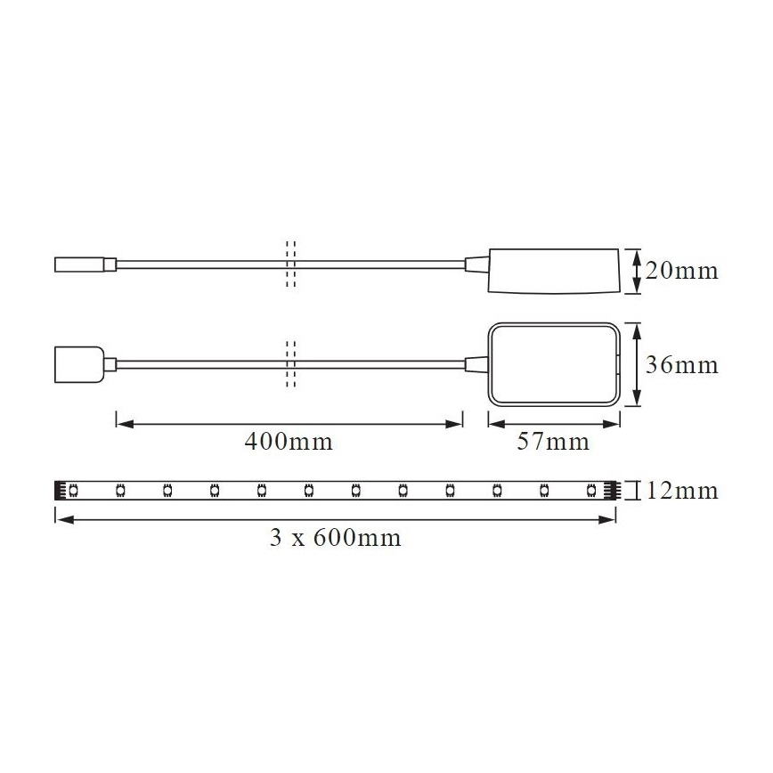 Ledvance - Viedais skaļrunis Google Nest Mini + LED strip 1,8m SMART+ LED/10W/230V