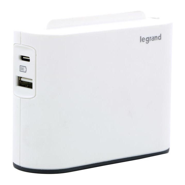 Legrand 049401 - Kontaktligzdas sadalītājs 2Z Tips C + USB-A + USB-C balta