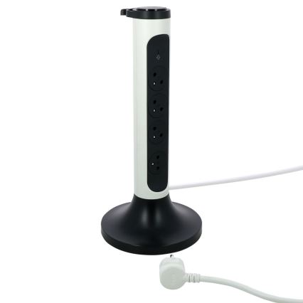 Legrand 049410 - Kontaktligzdas kolonna 230V/16A, 4x2P+T 2m