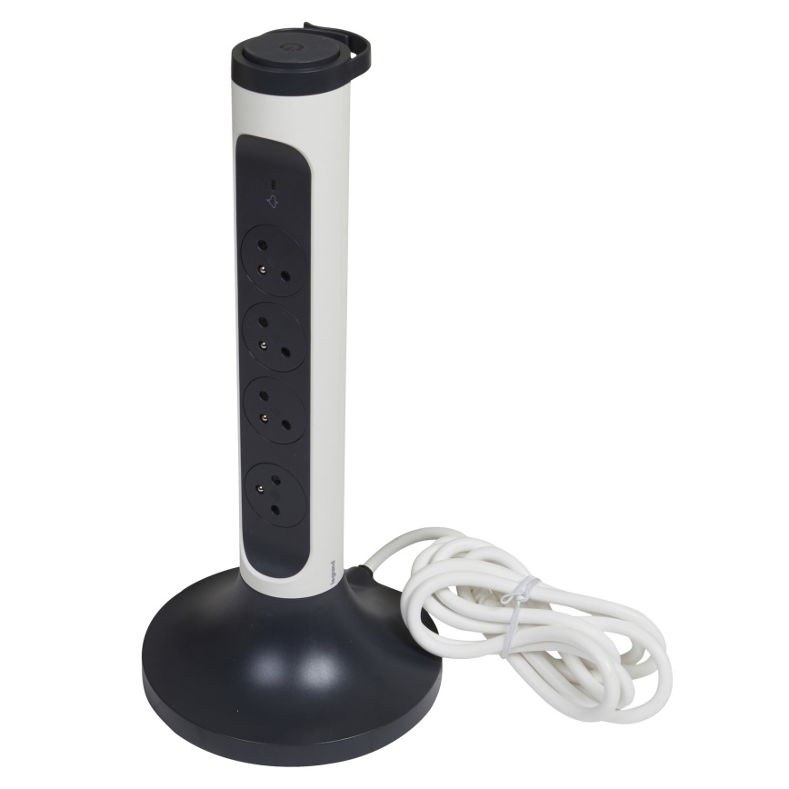 Legrand 049410 - Kontaktligzdas kolonna 230V/16A, 4x2P+T 2m