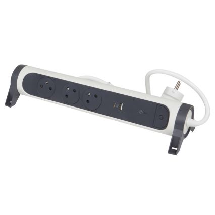 Legrand 049416 - Pagarinātāja vads ar slēdzi 3Z Tips E + USB-A + USB-C 1,5m