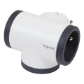 Legrand 049436 - Kontaktligzdas sadalītājs swivel 3Z Tips E balta/melna