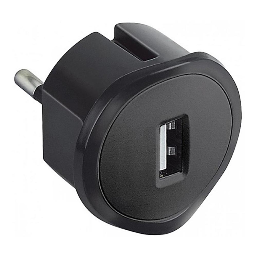 Legrand 50681 - USB Iespraužams adapteris 230V/1,5A melns