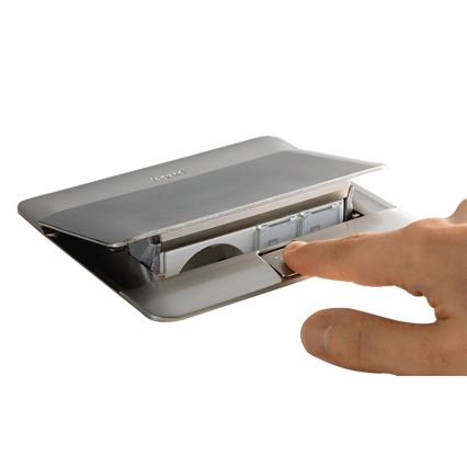 Legrand 54023 - Galda virsmas atvilktnes rāmis POP-UP 2x4M nerūsējošs