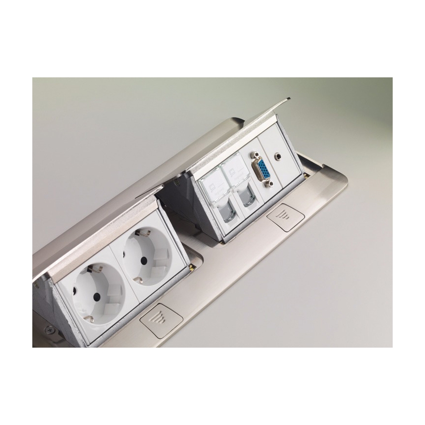 Legrand 54023 - Galda virsmas atvilktnes rāmis POP-UP 2x4M nerūsējošs