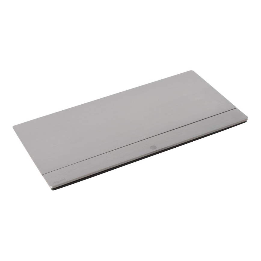 Legrand 654808 - Kontaktligzdas rāmis galda virsmai POP-UP 8M sudraba