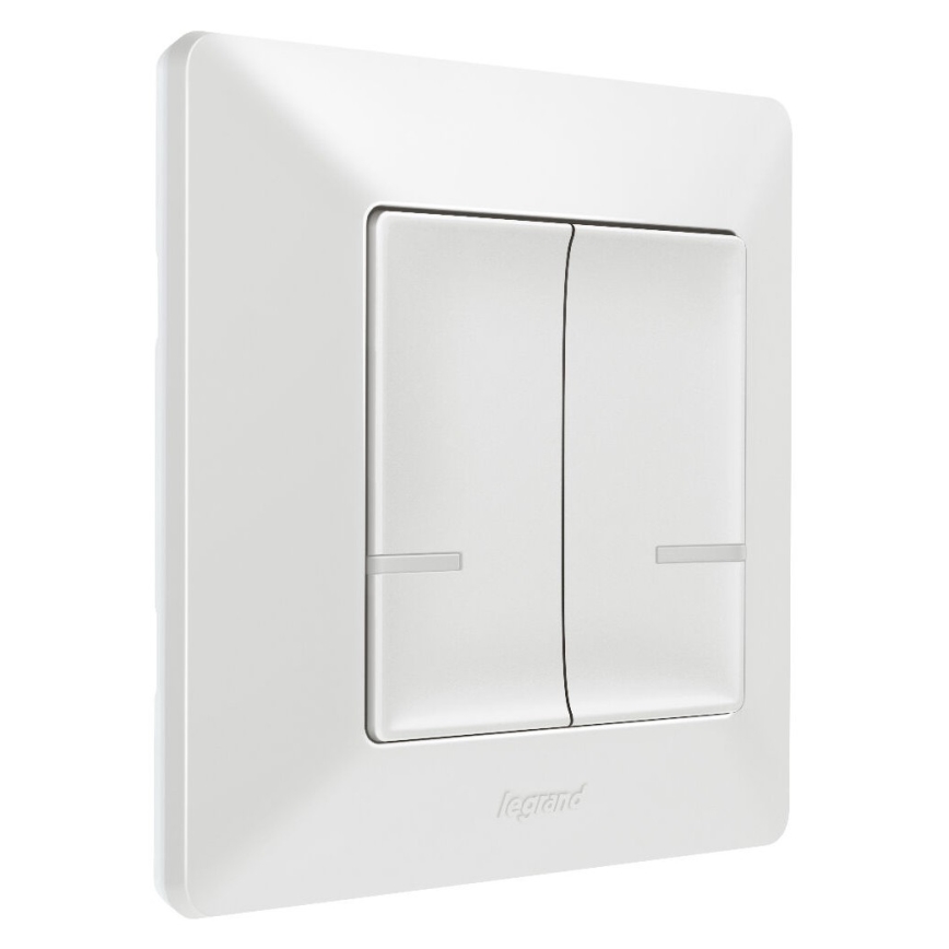 Legrand 752187- Viedais 2 pogu bezvadu slēdzis VALENA 1xCR2032 Wi-Fi IP40