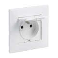 Legrand - Āra kontaktligzda ar rāmi NILOE STEP 250V IP44 balta