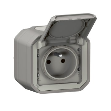 Legrand - Āra kontaktligzda PLEXO 250V IP55 pelēka