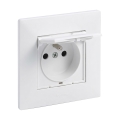 Legrand - Āra mājas kontaktligzda ar rāmi NILOE STEP 250V IP44 balta