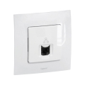 Legrand - balta Ethernet ligzda RJ45 ar NILOE rāmi