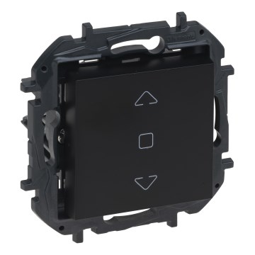 Legrand - Bezrāmju NILOE STEP žalūziju vadības slēdzis, melns