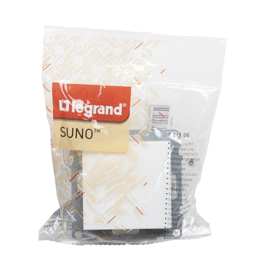 Legrand - kāpņu slēdzis č. 6 bez rāmja SUNO balts