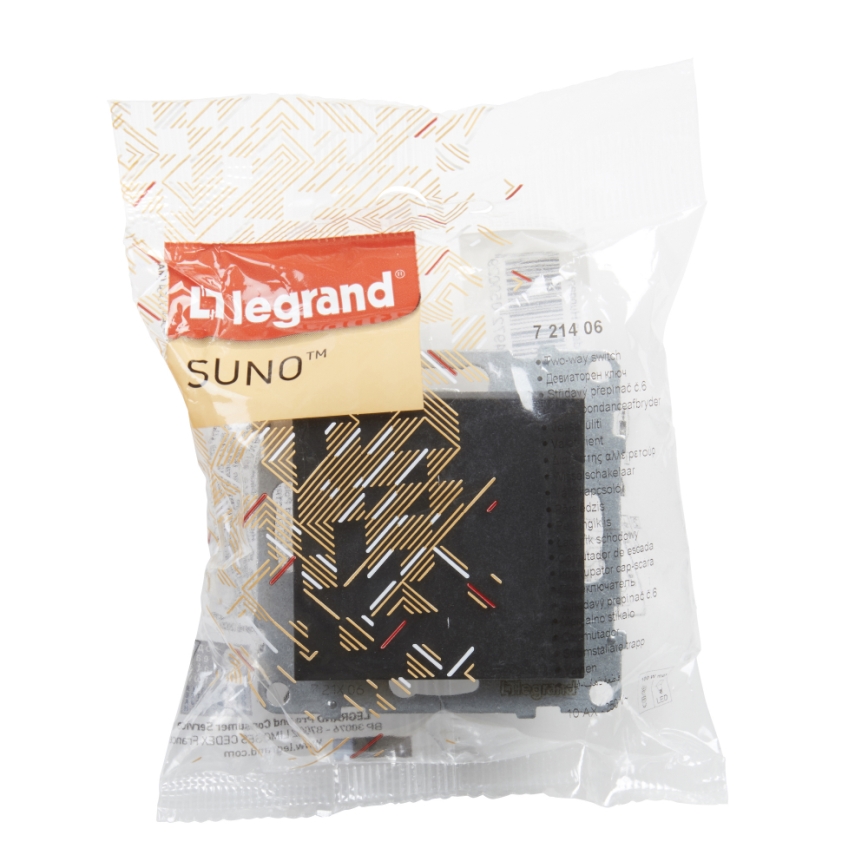 Legrand - Kāpņu slēdzis Nr. 6 bez rāmja SUNO melns