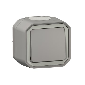 Legrand - kāpņu slēdzis Nr. 6 PLEXO IP55, pelēks