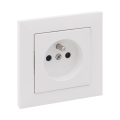Legrand - Mājas kontaktligzda ar rāmīti SUNO 250V balta