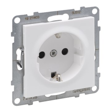 Legrand - Mājas SCHUKO kontaktligzda bez rāmja SUNO 250V balta