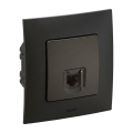 Legrand - RJ45 Ethernet ligzda ar NILOE rāmi, melna