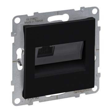 Legrand - RJ45 Ethernet ligzda bez rāmja SUNO melna