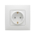 Legrand - Sadzīves SCHUKO kontaktligzda ar rāmi NILOE 250V balta