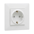 Legrand - Sadzīves SCHUKO kontaktligzda ar rāmi NILOE STEP 250V balta