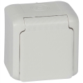 Legrand - Sienas kontaktligzda FORIX 250V IP44 balta