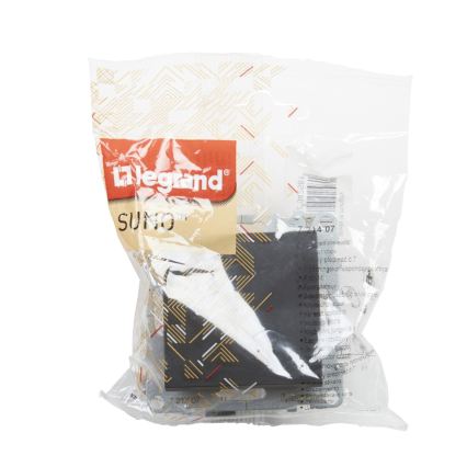 Legrand - Vienpolu slēdzis Nr. 1/0 bez rāmja SUNO melns