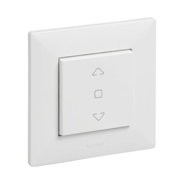 Legrand - Žalūziju vadības slēdzis ar NILOE STEP rāmi, balts