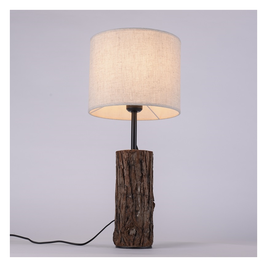Leuchten Direkt 11233-79 - Galda lampa BARK 1xE27/40W/230V koks