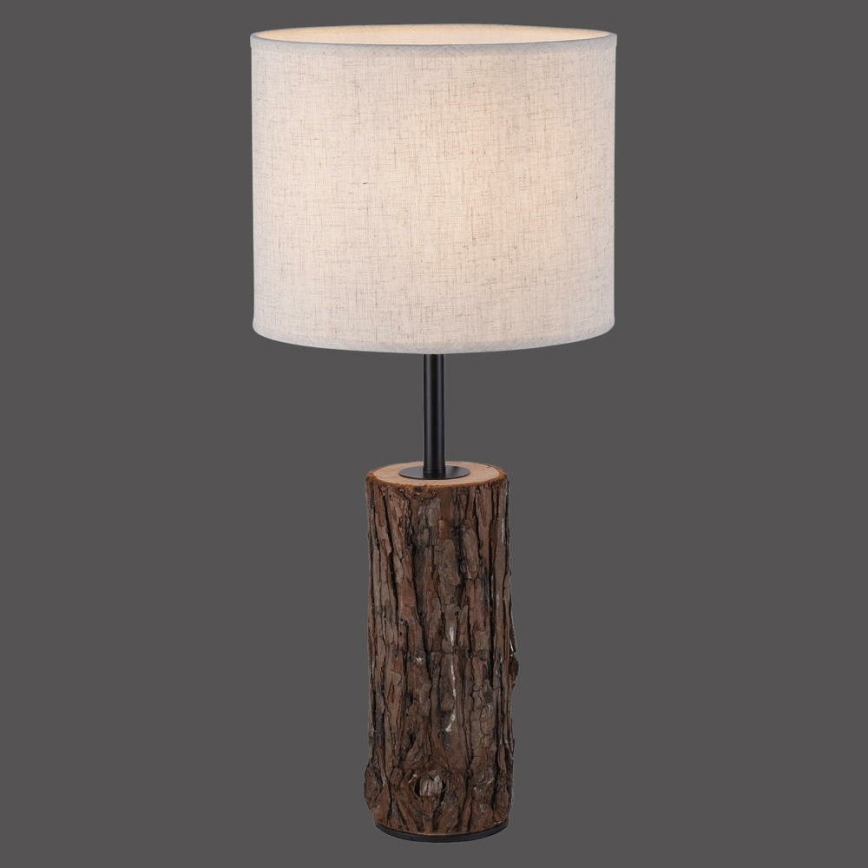 Leuchten Direkt 11233-79 - Galda lampa BARK 1xE27/40W/230V koks