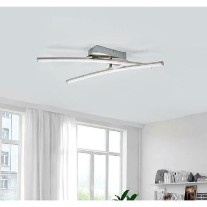 Leuchten Direkt 11270-55 - LED Virsapmetuma lustra SIMON 2xLED/5W/230V matēts hroms