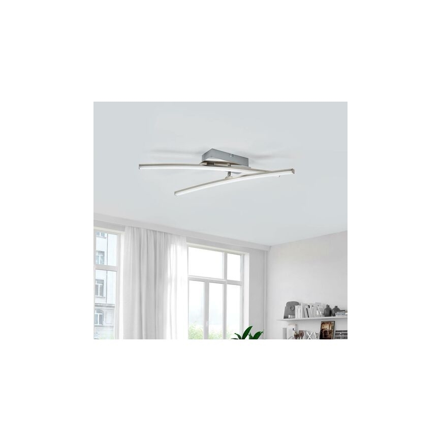 Leuchten Direkt 11270-55 - LED Virsapmetuma lustra SIMON 2xLED/5W/230V matēts hroms