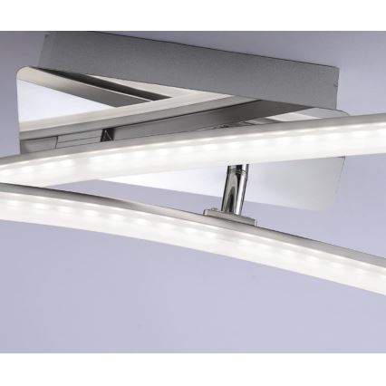 Leuchten Direkt 11270-55 - LED Virsapmetuma lustra SIMON 2xLED/5W/230V matēts hroms