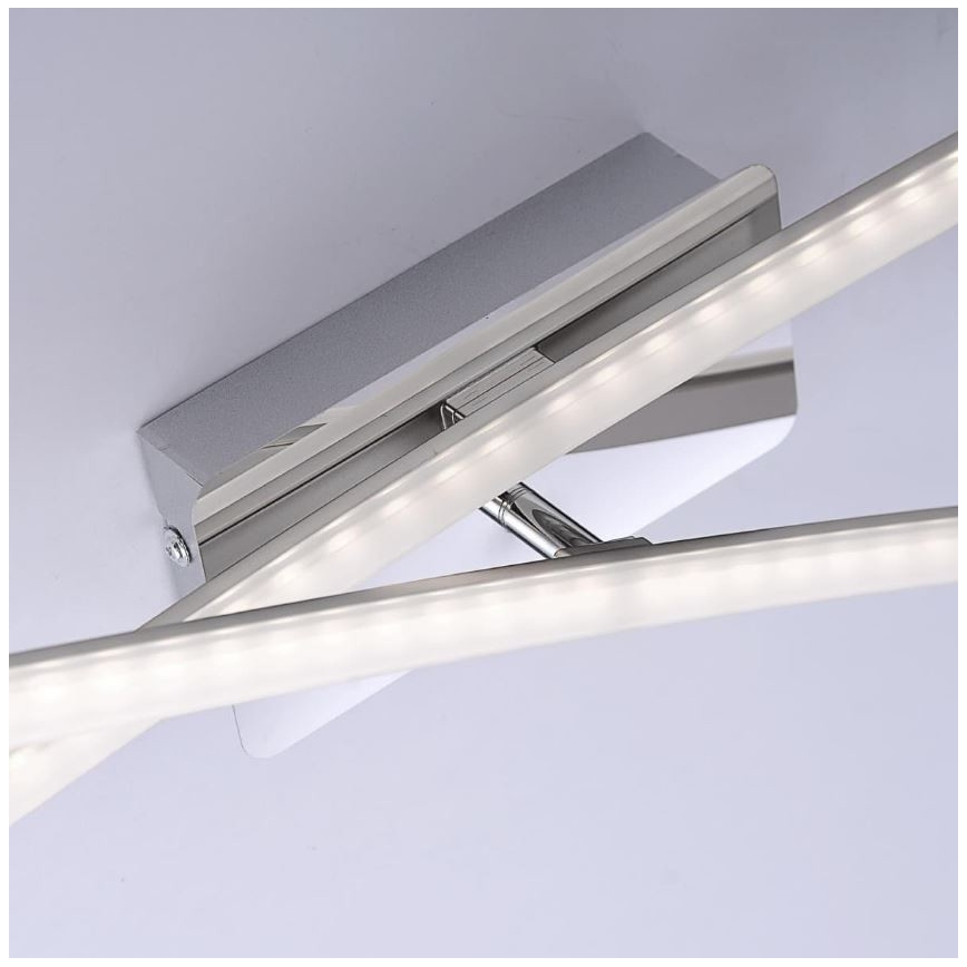 Leuchten Direkt 11272-55 - LED Virsapmetuma lustra SIMON 2xLED/8W/230V matēta hroma