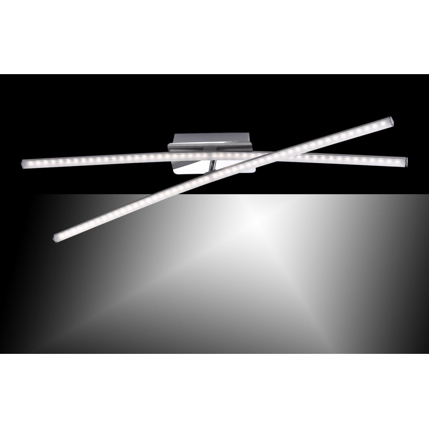 Leuchten Direkt 11272-55 - LED Virsapmetuma lustra SIMON 2xLED/8W/230V matēta hroma